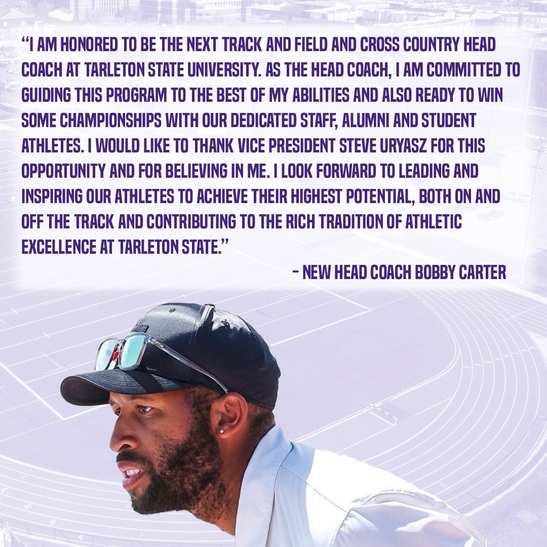 Coach Carter is ready to get to work in Stephenville! 🤠