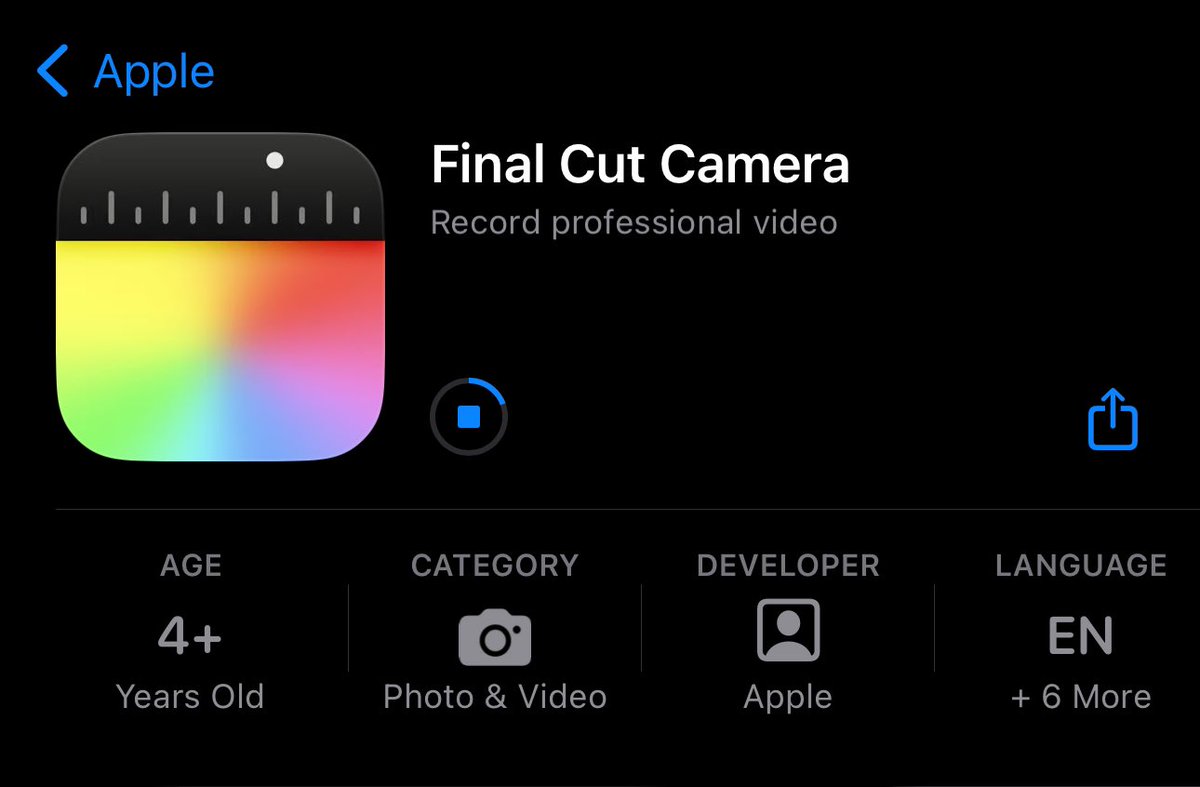 Final Cut Camera is Live!