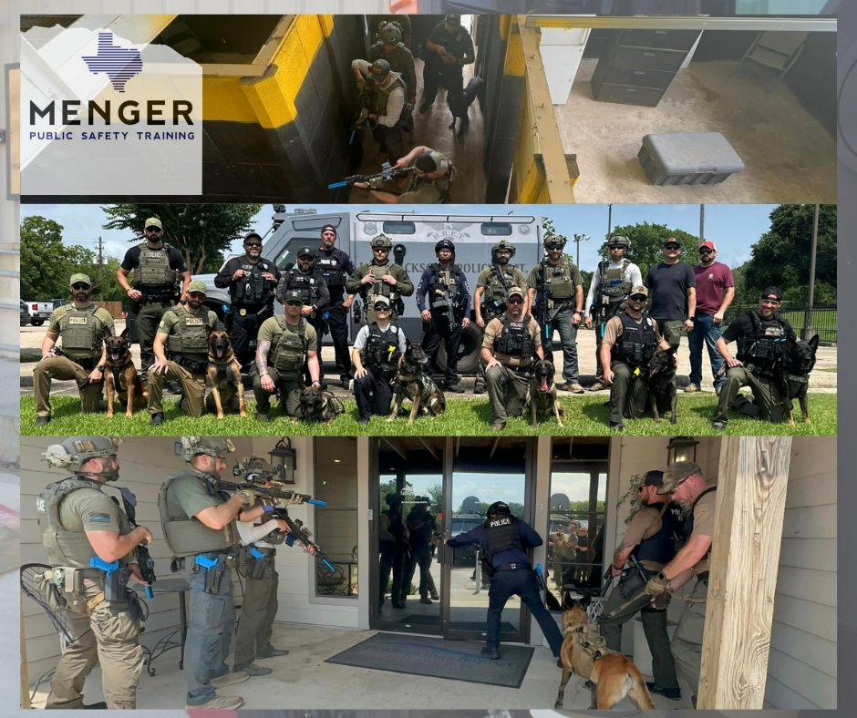 🐾 The Pasadena Police Department K9 Division participated in a K9 Operator Course with Menger Public Safety. Several local agencies participated in this training, which was held in Pasadena. Pasadena PD K9 Jax was awarded the Top Dog award! 🐾