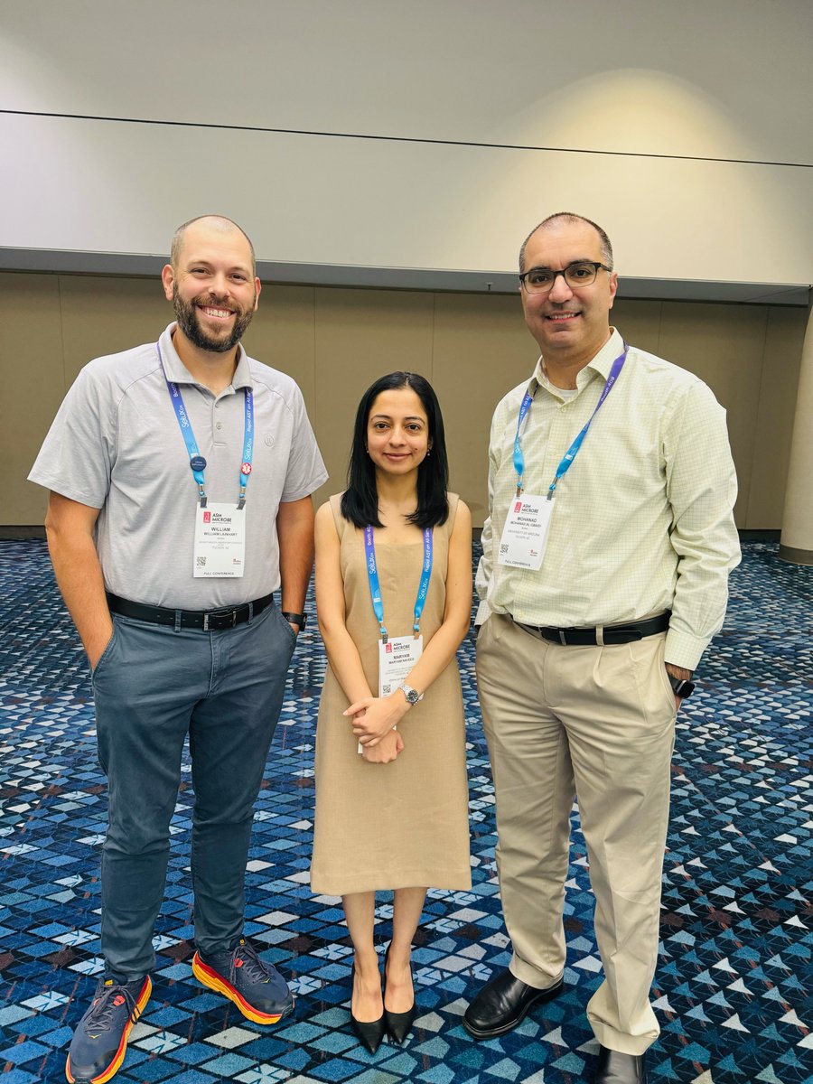 University of Arizona- Infectious Disease Division (@uazdivid) on Twitter photo Big news! One of our fellows, Dr. Maryam Naveed, had an oral abstract presentation at <a href="/ASMicrobiology/">ASM</a>!!
The Role of Antifungal Susceptibility in the Management of Mucormycosis
With mentors <a href="/wlainhart/">Bill Lainhart, PhD, D(ABMM)</a> @TirdadZangeneh <a href="/AlobaidiMD/">Mohanad Al-Obaidi</a>
Congratulations, we are so proud of you! Big news! One of our fellows, Dr. Maryam Naveed, had an oral abstract presentation at <a href="/ASMicrobiology/">ASM</a>!!
The Role of Antifungal Susceptibility in the Management of Mucormycosis
With mentors <a href="/wlainhart/">Bill Lainhart, PhD, D(ABMM)</a> @TirdadZangeneh <a href="/AlobaidiMD/">Mohanad Al-Obaidi</a>
Congratulations, we are so proud of you!