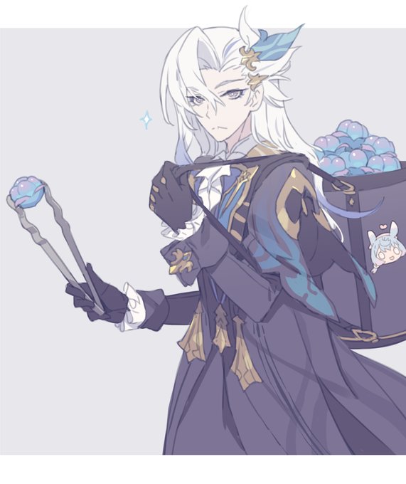 手ずからロマリタイムフラワー集めに勤しむヌヴィレットさん🪻