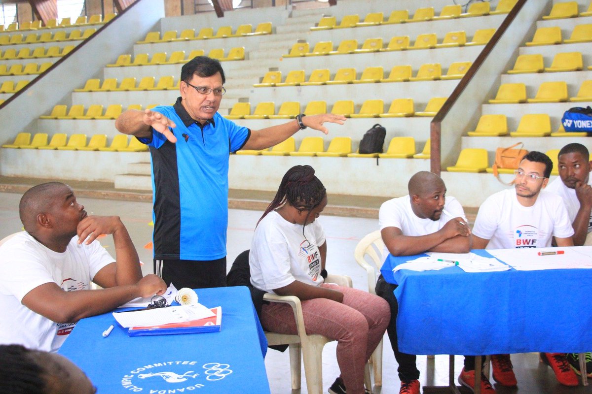 gonzaga_kakeeto's tweet photo. Today marks the end of day 1 of @bwf level 2 coaching course at Lugogo indoor stadium. Ten coaches are taking part in this course that will end on 27th of June.  @USPAmedia @NCSUganda1 @Official_UOC @Educ_SportsUg @WilliamFBlick @UgandaBadminton @bwf https://t.co/gIIk6xebmz