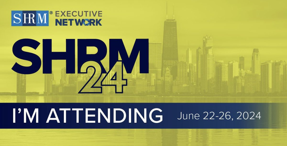Almost time for #SHRM24! Super excited for all that is in store at this year’s <a href="/SHRM/">SHRM</a> Annual Conference in #Chicago.

#hr #peoplefirst #hrevent #conference