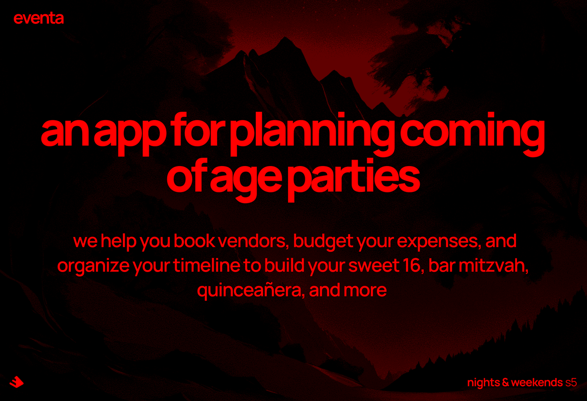 app_eventa's tweet photo. @_buildspace Learn more about eventa at https://t.co/NbRgC5Sku2 https://t.co/0f0vXqJETv