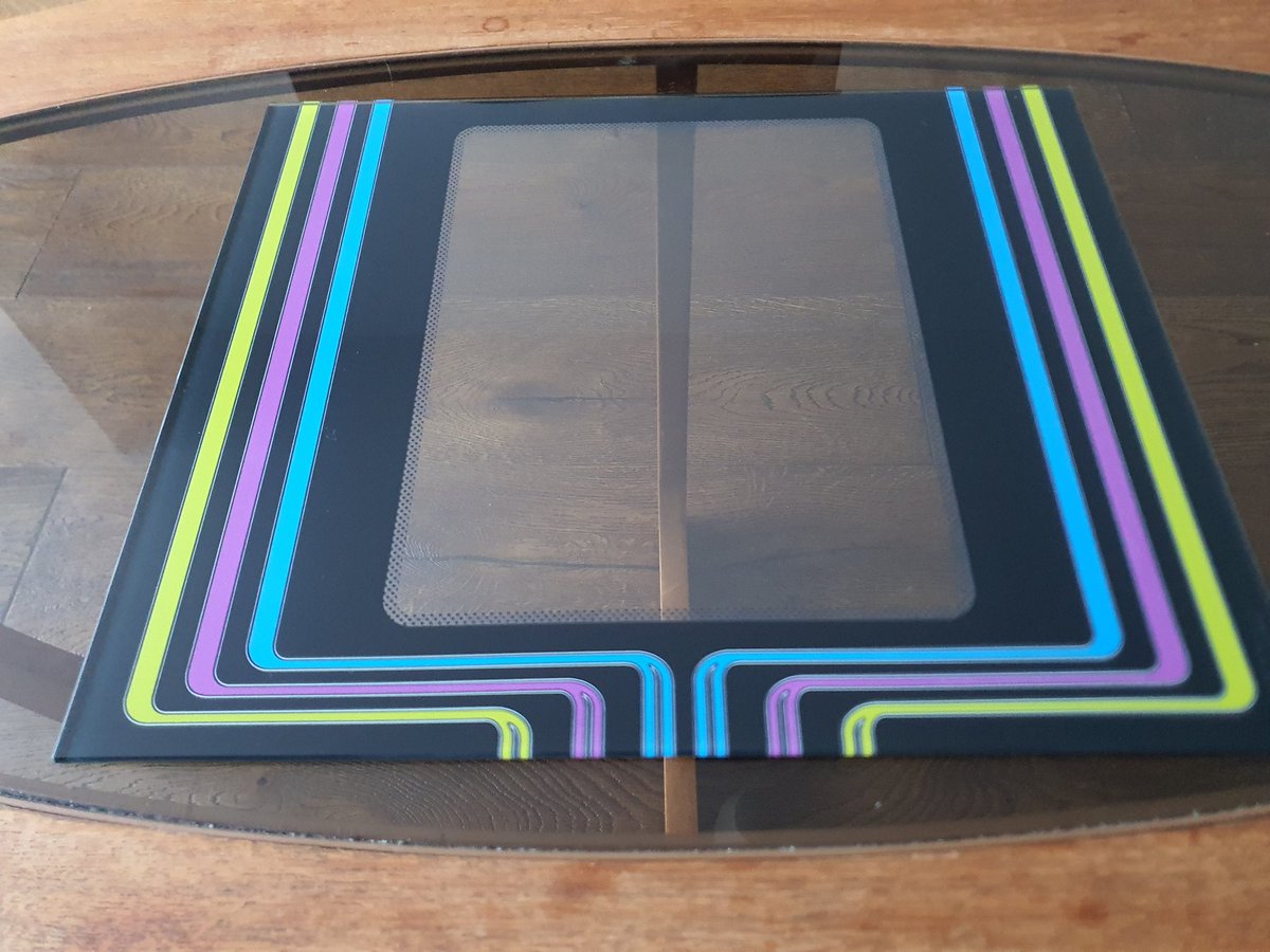 Just received my Galaxy Star arcade cab glass bezel from Olly at <a href="/arcadeartshop/">Arcade Art Shop</a>. 4mm toughened glass printed on back side using my photoshop design.  I am so happy how it's turned out.  It is such high quality printing, I am amazed.  Marquee art next.  Thanks Olly