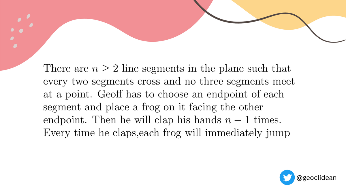 geoclidean's tweet photo. Problem 6
#Combinatorics #IMO2016 #IMO #IMOShortlist https://t.co/qRpt7w4pyi