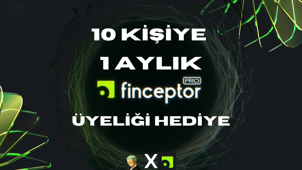 🎁🎁 EFSANE ÇEKİLİŞ 🎁🎁

🔥10 kişiye ücretsiz 1 aylık FinceptorPRO üyeliği veriyorum🔥

Şartlar Basit⬇️
Takip Et: @FinceptorTR 
RT ve FAV❤️

Kazanan kişiler çok şanslı olacak çünkü çok özel ön satışların geleceği platformu 1 ay ücretsiz kullanacaklar. Bence denemeye değer🫶🏻🔥