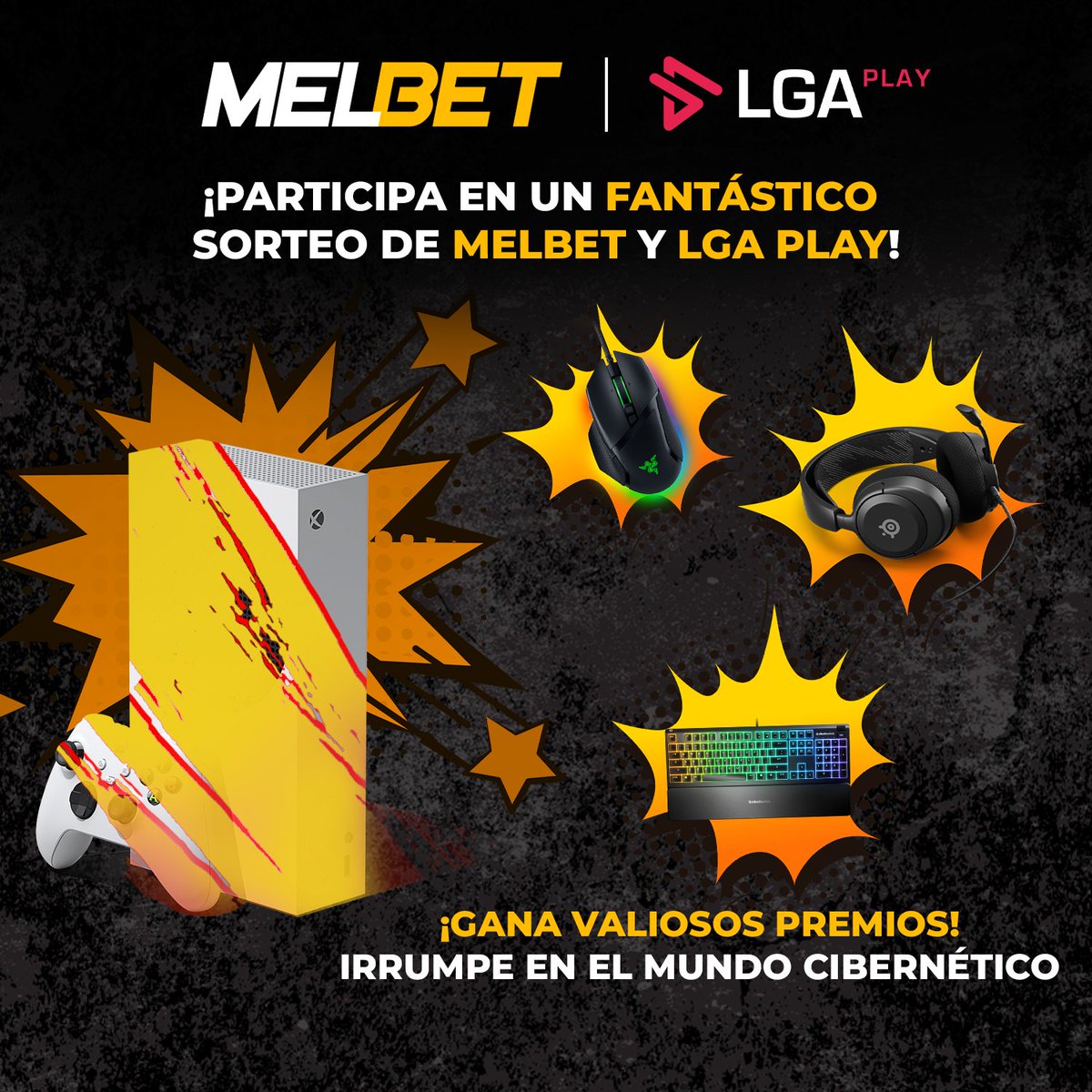 LGAplay's tweet photo. ¡Participa en un FANTÁSTICO SORTEO junto a nuestros aliados #MelBetVenezuela y consigue GENIALES PREMIOS! 😎💪

¡Mientras más participantes tengamos, los premios irán mejorando! 🤩

▶ https://t.co/CCAc2sh5uf https://t.co/NmtVVo7T2q