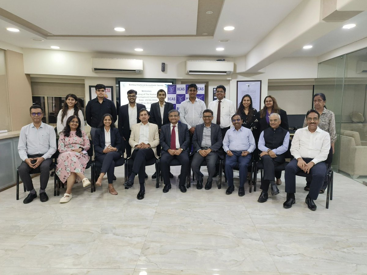 It is an absolute honour to be part of the Human Resource Development (HRD) Committee of the <a href="/bcasglobal/">Bombay Chartered Accountants' Society(BCAS)</a> for 7 consecutive years now. Looking forward to work with vibrant team of stalwarts and enthusiastic professionals.