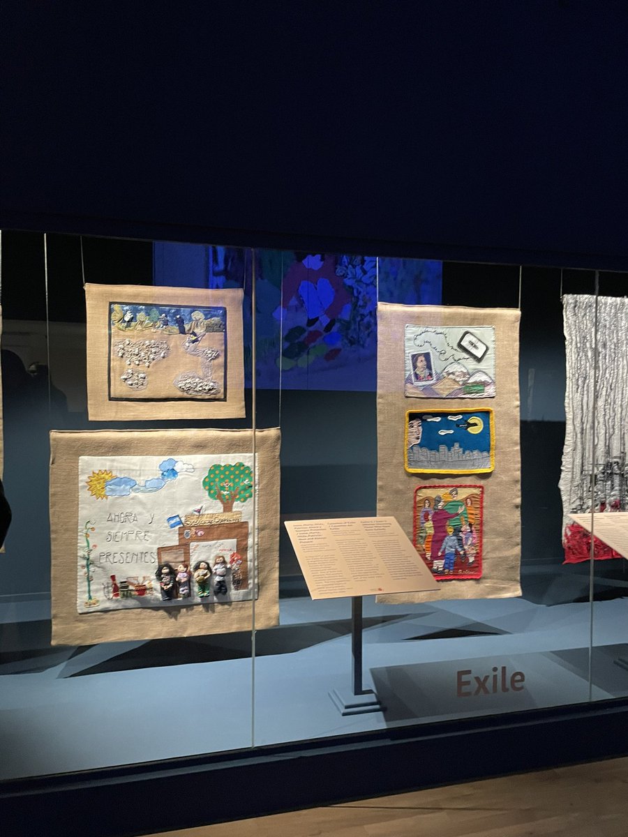 Roberta Bacic @conflicttextil1 speaking of “The power of the needle, the thread, and the scrap of material” at the launch of the new exhibition of conflict textiles <a href="/UlsterMuseum/">Ulster Museum</a> . Highly recommend a visit ulstermuseum.org/whats-on/threa…