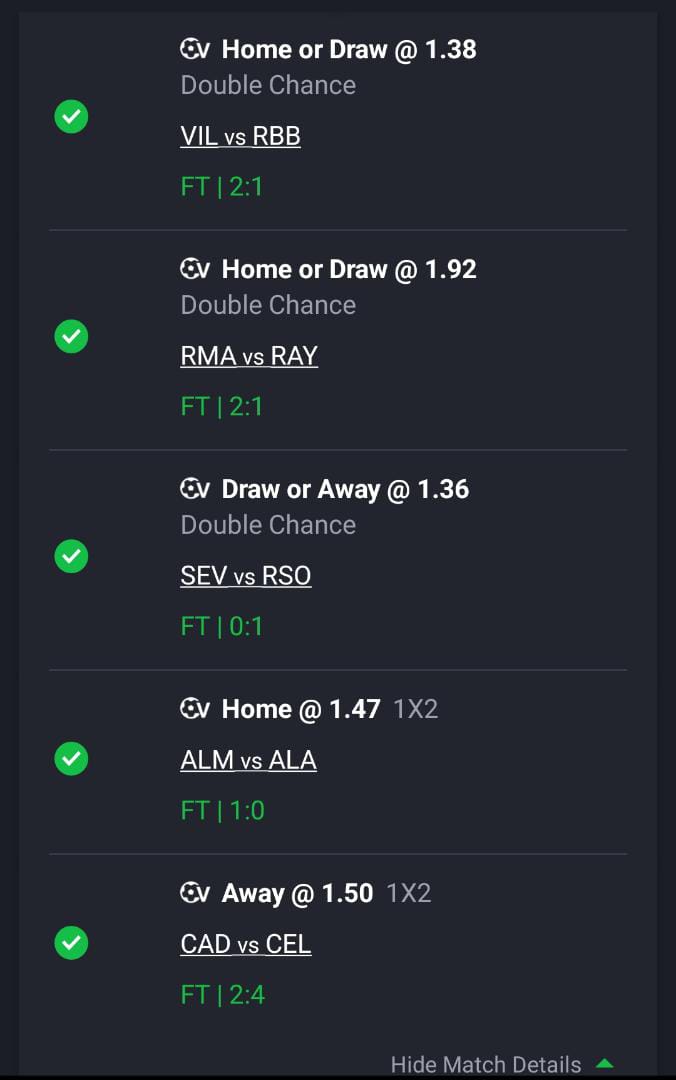 CentOddsTips's tweet image. Big Congratulations!!! 
67+ odds Won!!! 
Our sure banker came in!!!

Join our channel for more: whatsapp.com/channel/0029Va…