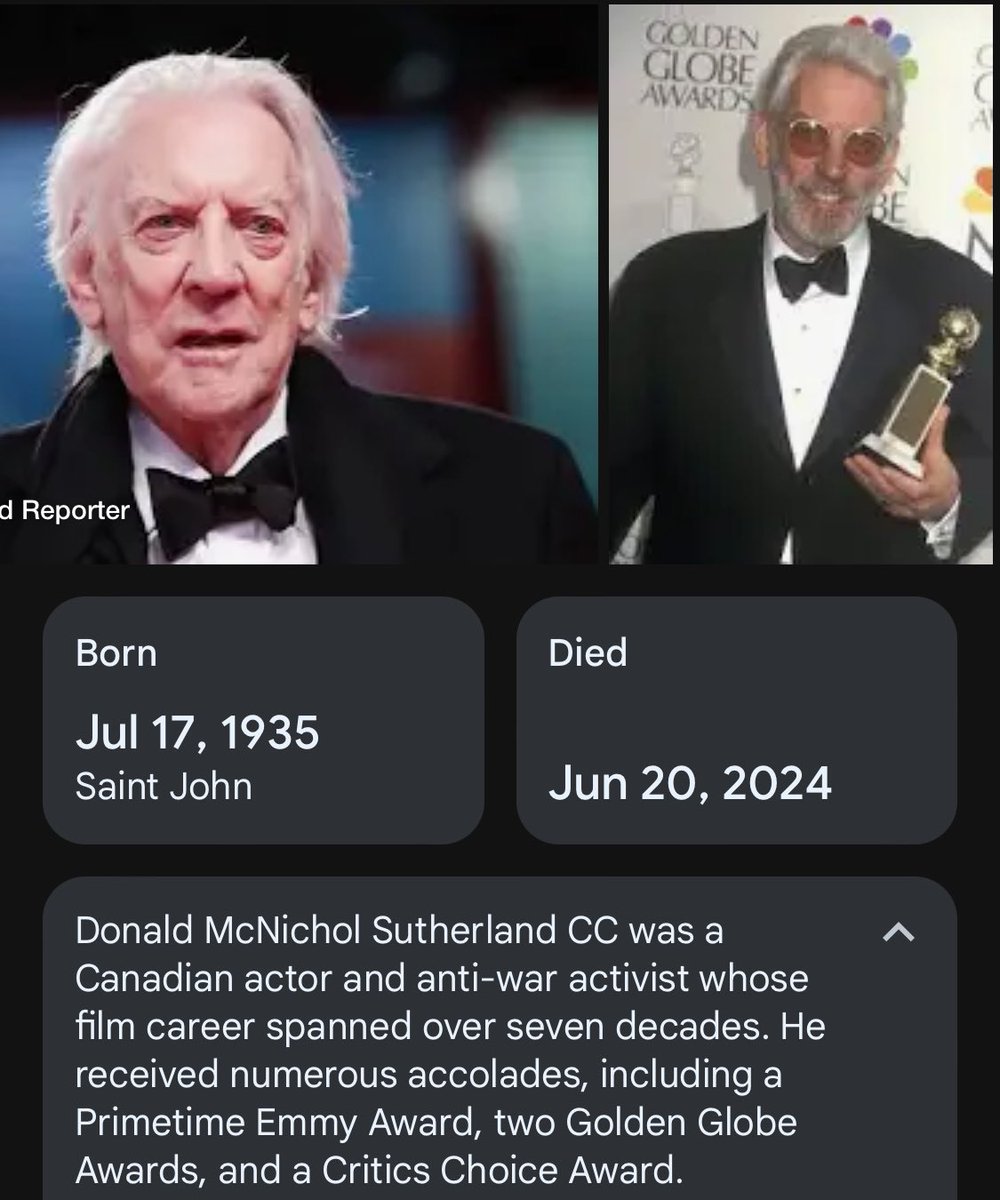 RIP Canadian Actor and LEGEND! 💐