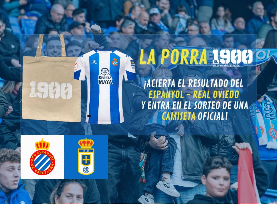 🚨Ante el Oviedo el equipo tiene que ganar sí o sí

Para preparar el partido, sorteamos una CAMISETA del <a href="/RCDEspanyol/">RCD Espanyol de Barcelona</a> y una bolsa de El 1900👕🎒

Participar:
⚠️RT+SÍGUENOS en X
👉🏽Haz tu porra
📲Menciona a un amigo
⏰Hasta el domingo a las 18:30h

#rcde #SomEl1900 #El1900 #sorteo