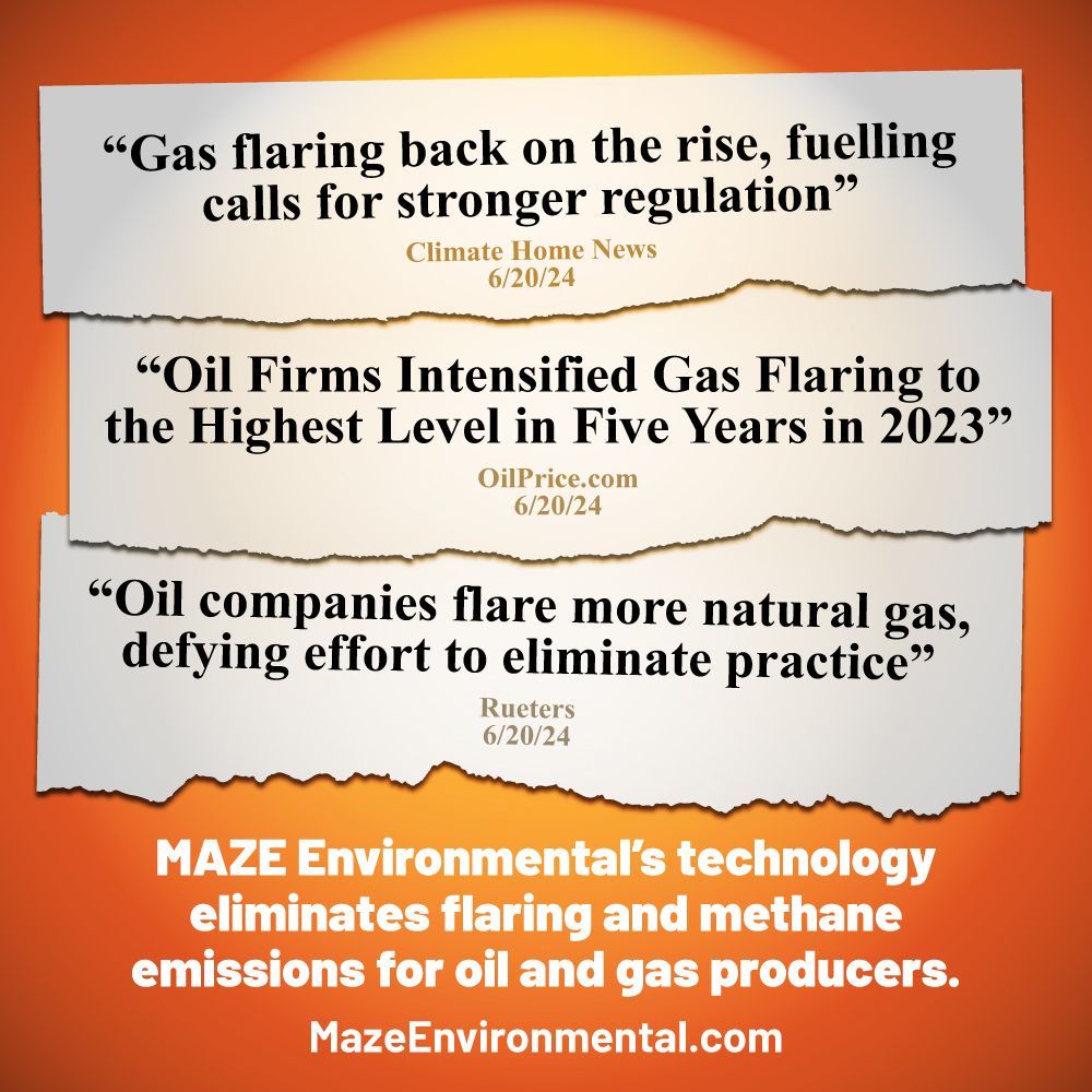 Maze Environmental (@mazeenviro) on Twitter photo The 2023 Global #Gas #Flaring report from <a href="/WBG_Energy/">World Bank Energy</a> isn't good. Check out these headlines it's generated in the last 12 hours. Maze Environmental #demethanizes #crude at #upstream production facilities, and is the best viable solution to #flare elimination. The 2023 Global #Gas #Flaring report from <a href="/WBG_Energy/">World Bank Energy</a> isn't good. Check out these headlines it's generated in the last 12 hours. Maze Environmental #demethanizes #crude at #upstream production facilities, and is the best viable solution to #flare elimination.