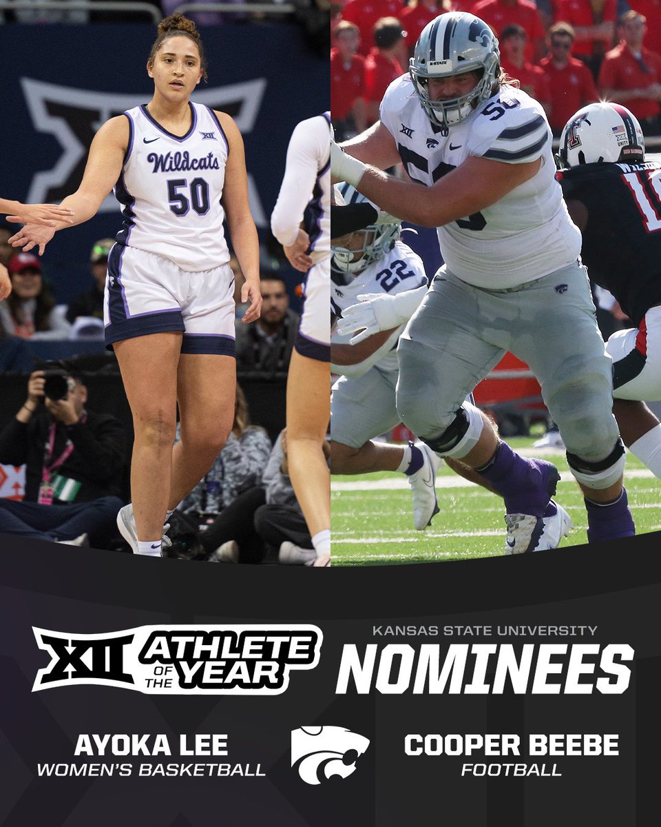Big 12 Conference (@big12conference) on Twitter photo 2023-24 Big 12 Athlete of the Year Nominees from <a href="/kstatesports/">K-State Athletics</a>
โ
Ayoka Lee
โ
Cooper Beebe 2023-24 Big 12 Athlete of the Year Nominees from <a href="/kstatesports/">K-State Athletics</a>
โ
Ayoka Lee
โ
Cooper Beebe