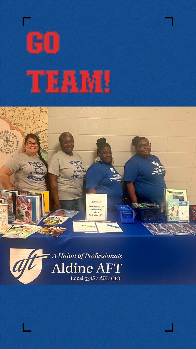 Team work makes the Dream work!!! Great job! <a href="/AldineAFT6345/">Aldine AFT 6345</a>  Summer Organizing Project! <a href="/ShaundrikaW/">Shaundrika Watson</a> <a href="/Chandra31253036/">Chandra Watson</a> 
@Torreskinder