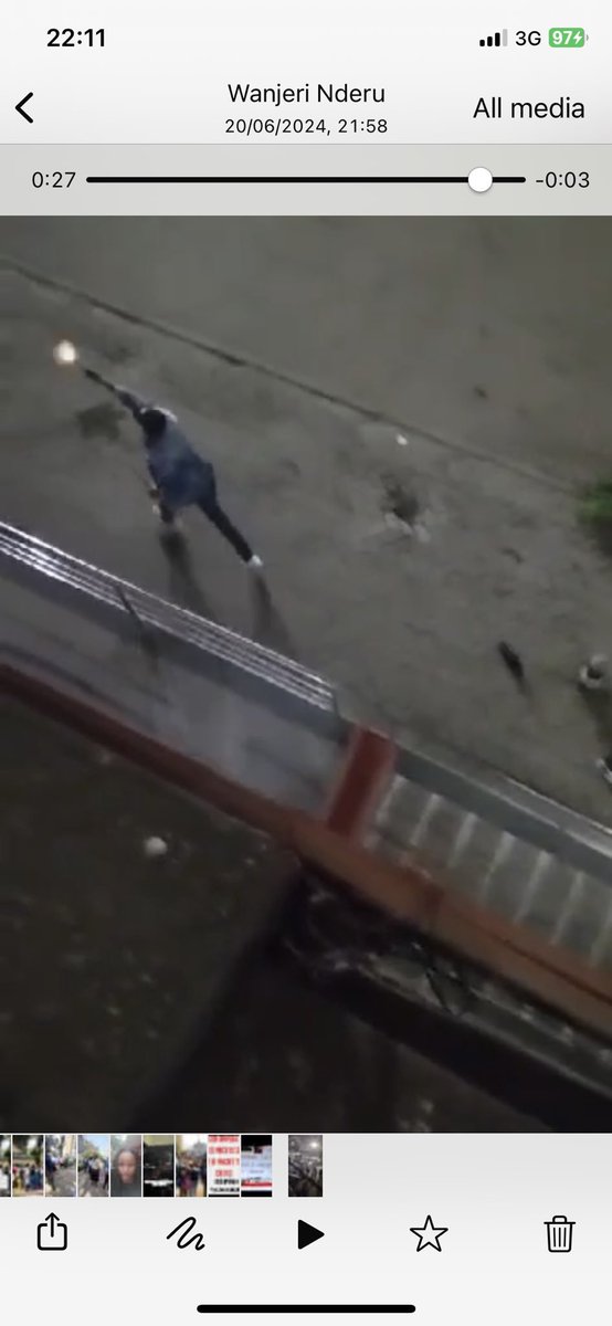 if you own business along this street and have CCTV pointing in this direction of the #KillerCopKE, please upload the footage. An eye for an eye.