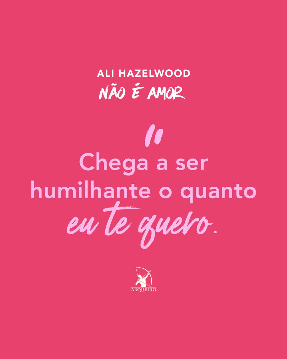 editoraarqueiro's tweet photo. A contagem regressiva começou! O lançamento do novo livro de Ali Hazelwood está cada vez mais perto!
E você, já garantiu o seu exemplar de "Não é amor"?
📍 Lançamento: 4 de julho.
https://t.co/46YhvR07DB
#alihazelwood #nãoéamor #notinlove https://t.co/pbwzbGfMYu