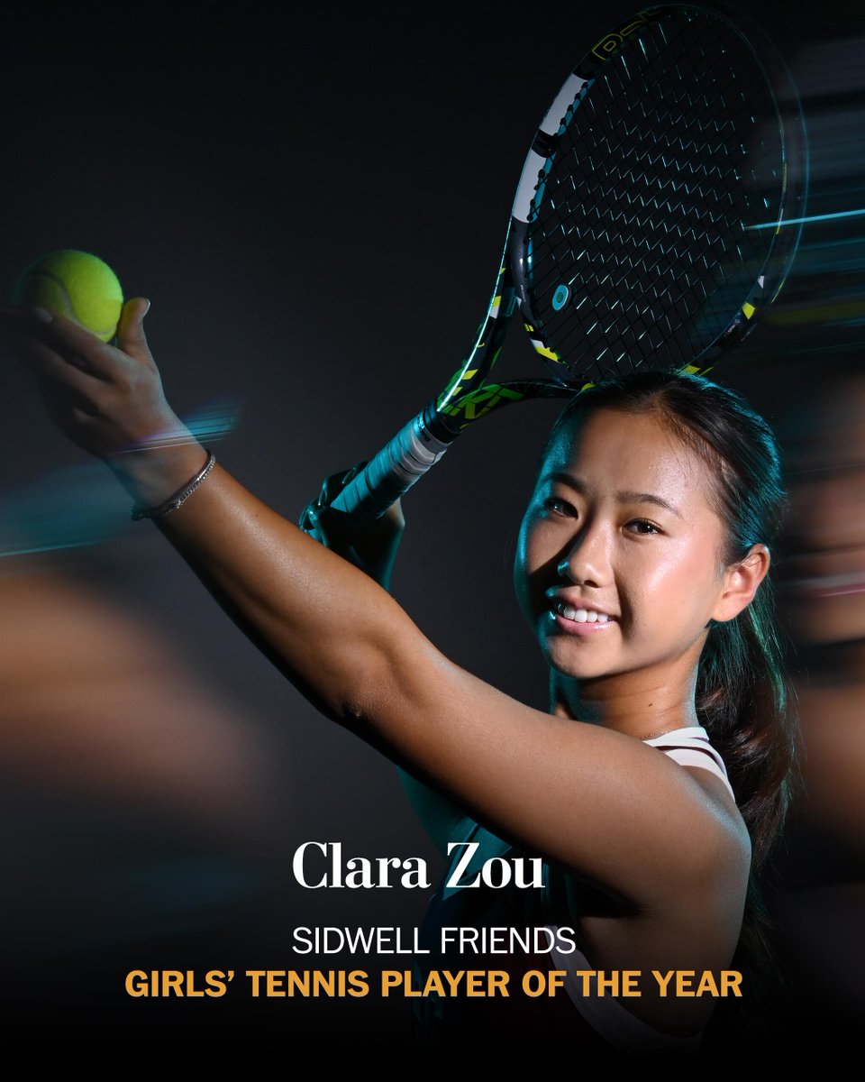 WashPost HS Sports (@washposths) on Twitter photo Spring 2024 All-Met: Girls' tennis
Featuring Player of the Year Clara Zou of <a href="/SFSQuakers/">Sidwell Friends School Athletics</a>
See the First Team and Honorable Mentions: washingtonpost.com/sports/2024/06… Spring 2024 All-Met: Girls' tennis
Featuring Player of the Year Clara Zou of <a href="/SFSQuakers/">Sidwell Friends School Athletics</a>
See the First Team and Honorable Mentions: washingtonpost.com/sports/2024/06…