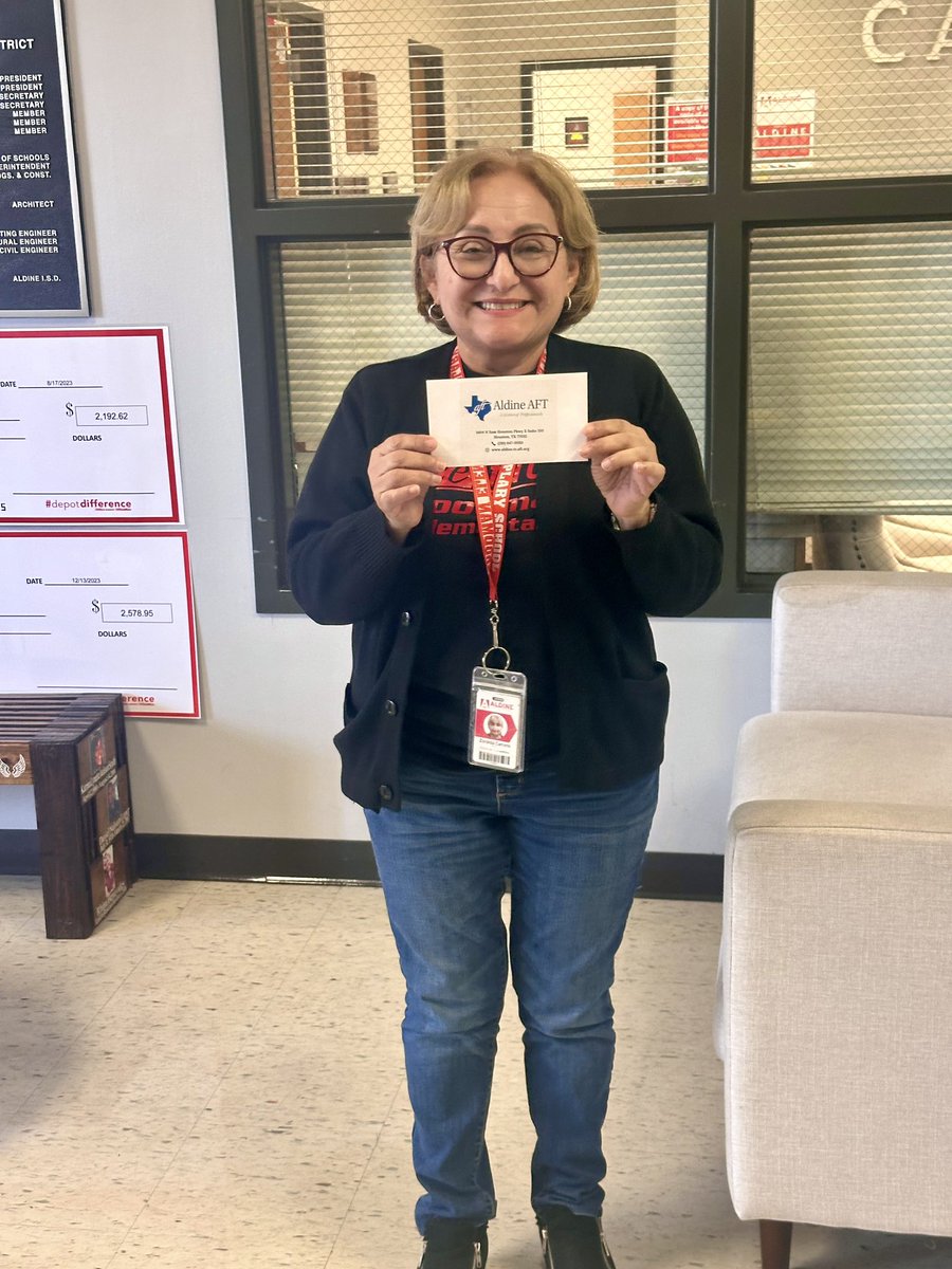 Congratulations to  today’s Gift Card Winner!!! <a href="/AldineAFT6345/">Aldine AFT 6345</a>  my Summer Organizing Project!! <a href="/CarrollES_AISD/">Carroll Elementary</a> 
#TogetherWeThrive
#AldineAFT
#BecomeAMember