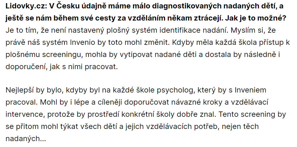Invenio a Nadané děti tweet media