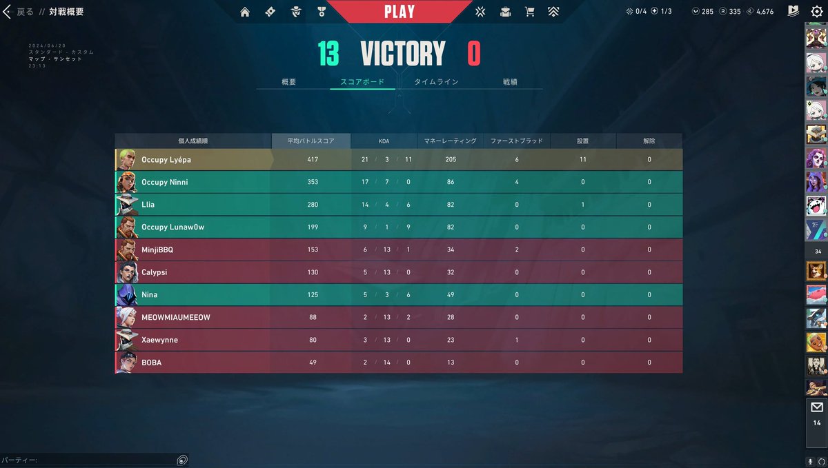 Won our first BO3 2-0 on VCT GameChangers Open Qual 2 #1 versus Team Meaow

See you tomorrow again at 19:00CET