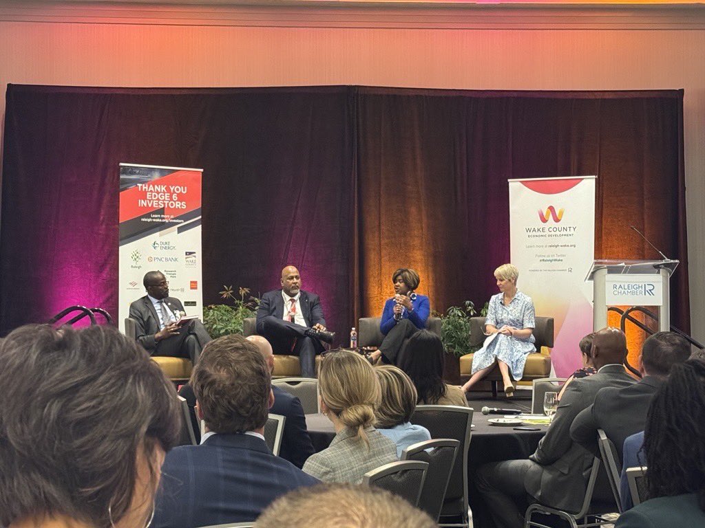 Today, we attended <a href="/raleighchamber/">Greater Raleigh Chamber</a>’s Economic Development Annual Meeting where we explored how economic development projects are transforming our region’s schools, infrastructure, and overall success. Exciting progress and opportunities ahead! #EDAM2024