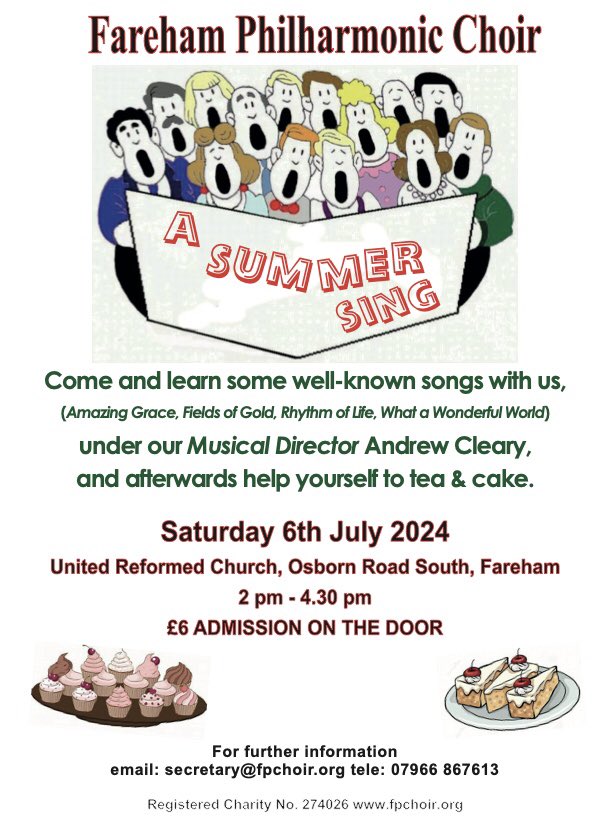 F_Philharmonic's tweet photo. An afternoon of Cakes and Singing …
who could resist? https://t.co/n9PYKeAWyV