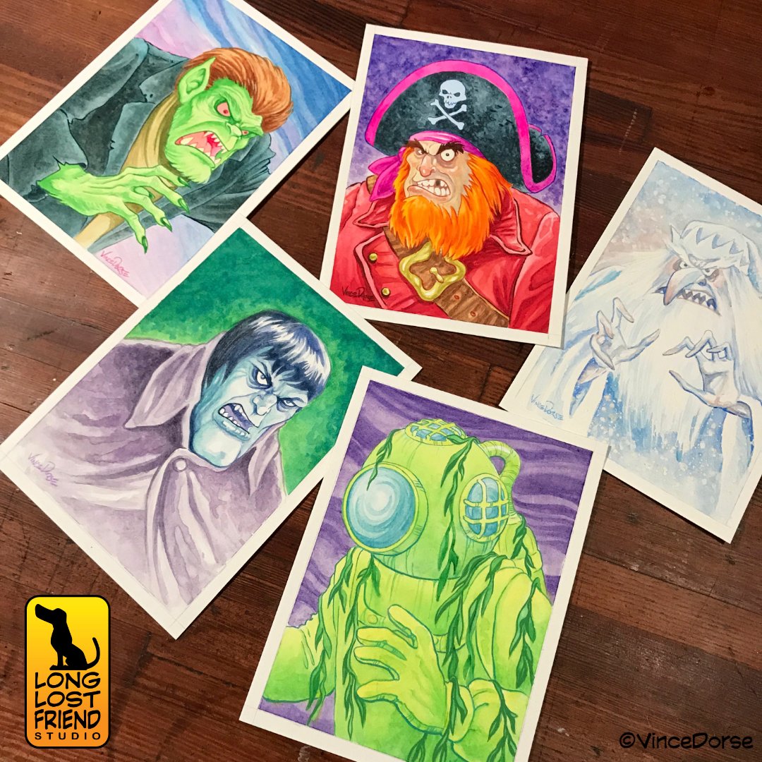 vincedorse's tweet photo. Shipping this week. Very happy to work on fun commissions like these. #scoobydoo #winterwarlock https://t.co/bhxs4FA4V7