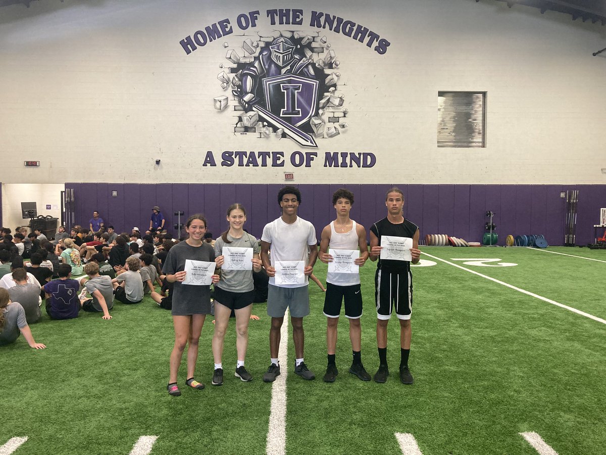IHSStrength's tweet image. Congratulations to week 4’s SAC campers of the week! #IndyStrong #StateofMind