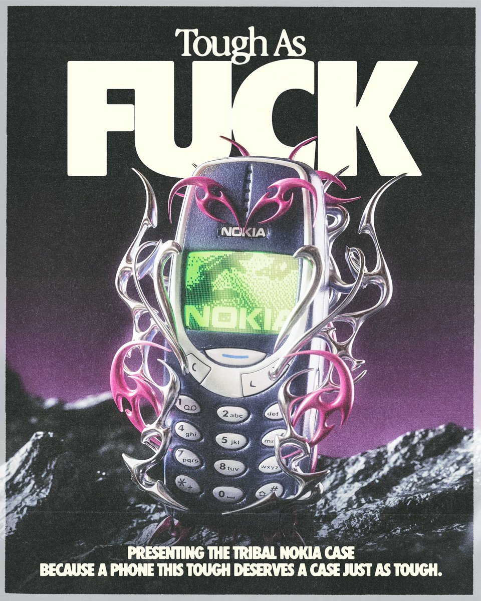 retro poster based off my tribal Nokia