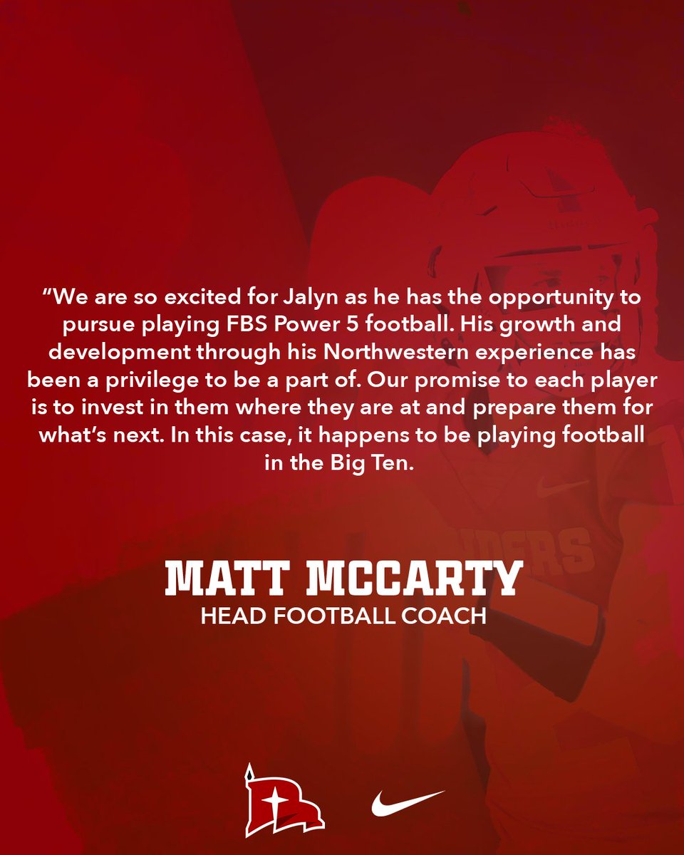 Northwestern College Football tweet media