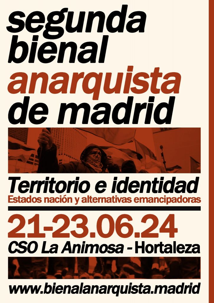 A las 22:00 h. llega "Voces de los barrios" con entrevista sobre la Bienal Anarquista de Madrid, que se celebra este fin de semana en Hortaleza. Y noticias de Hortaleza y Chamartín. 107.5 FM (norte de Madrid ciudad) y radioenlace.org.