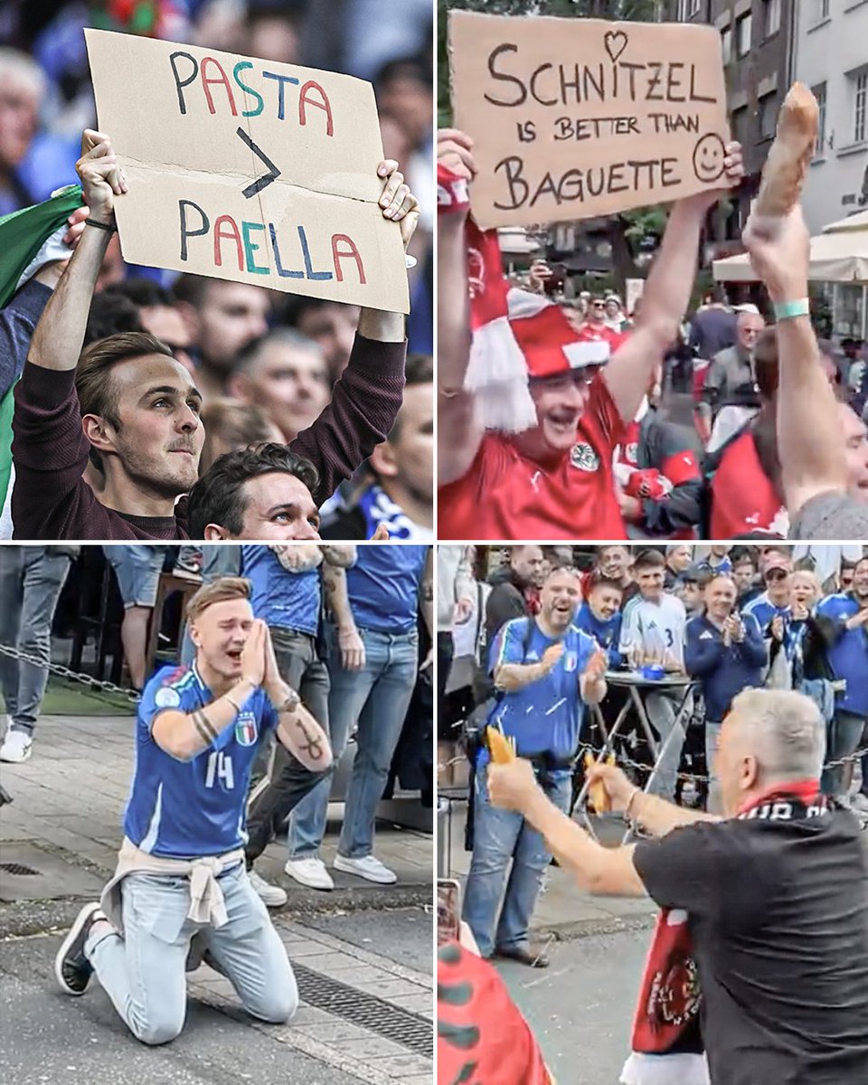 ESPNFC's tweet photo. The food banter between countries at the Euros has been legendary 😂👏

(via di_zerotre/IG, @jacob_culshaw) https://t.co/8s9Bma3o35