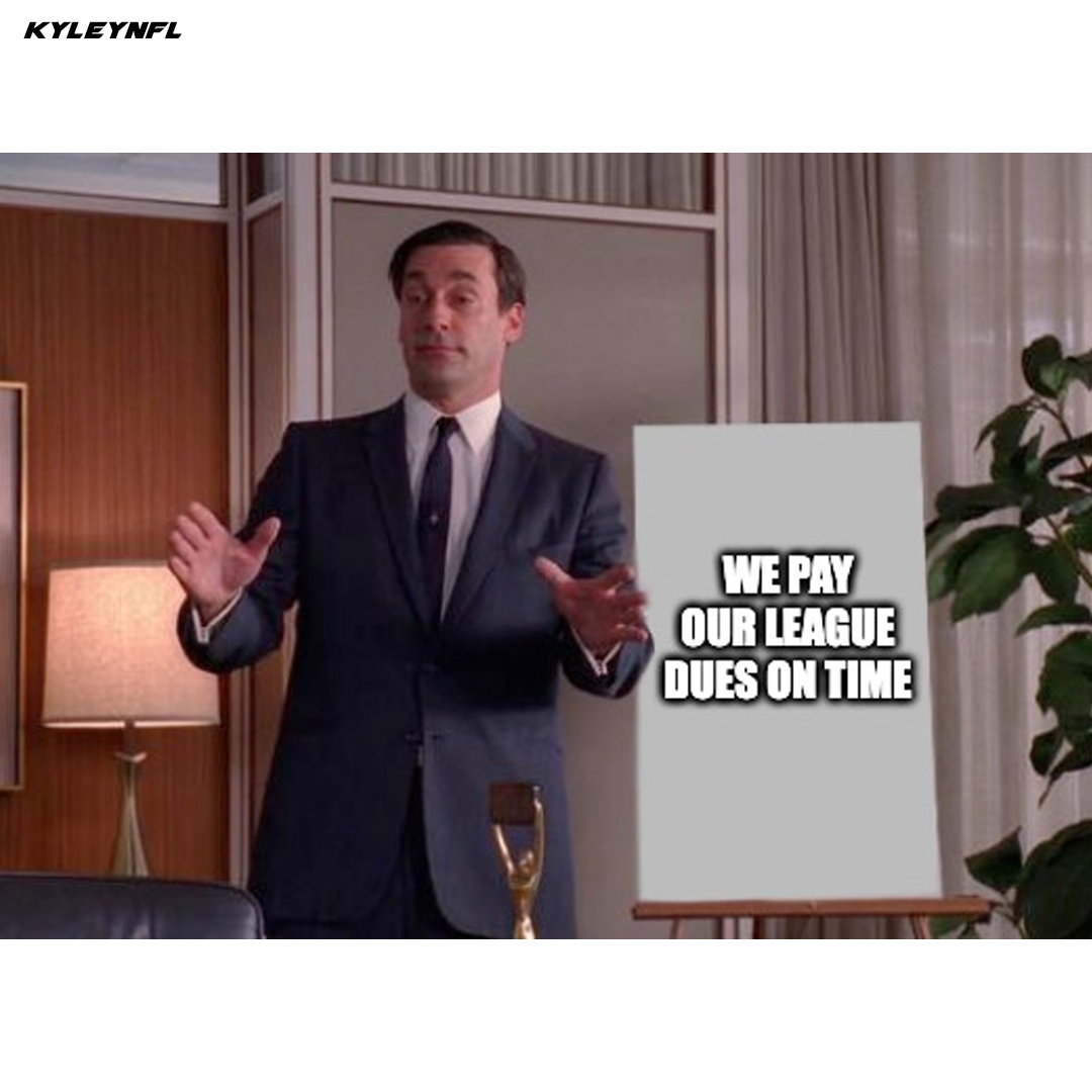 thekyleyates's tweet photo. When your fantasy football commissioner has a ground-breaking idea: https://t.co/W7Dukx9Z0h