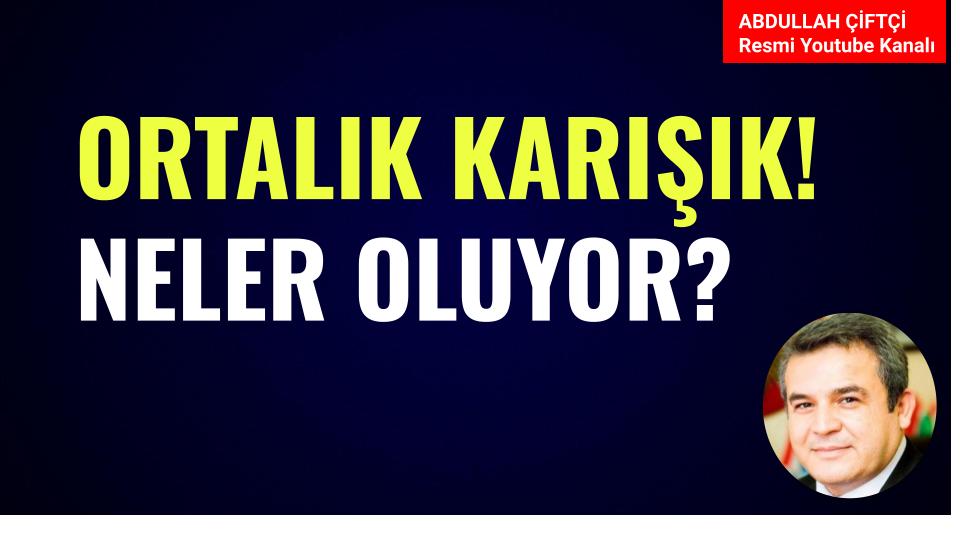 Arkadaşlar

Ortalık karışık!
Neler oluyor?

Detaylar Youtube kanalımda video sohbetinde
youtube.com/watch?v=cRLaga…