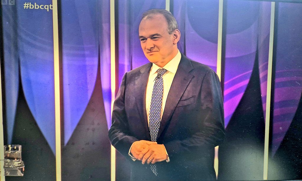 Really impressed with <a href="/EdwardJDavey/">Ed Davey</a>  on <a href="/bbcquestiontime/">BBC Question Time</a>  tonight. He came across as honest and presented the <a href="/LibDems/">Liberal Democrats</a> key policy areas clearly to the audience. I hope we rewarded with a good result on the 4th July! Well done 👏 👏 👏