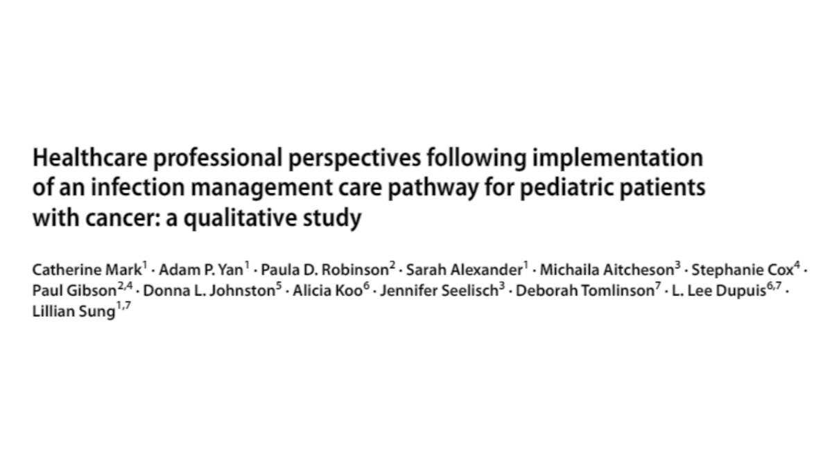 POGO4kids's tweet photo. Care pathways provide an approach to implement guideline recommendations into practice. A POGO study of Ontario healthcare professionaʪ' views suggests infection management care pathways are beneficial to healthcare teams, patients and families. Read more: https://t.co/bqvXjBXeh9 https://t.co/OcYAHrWvW8