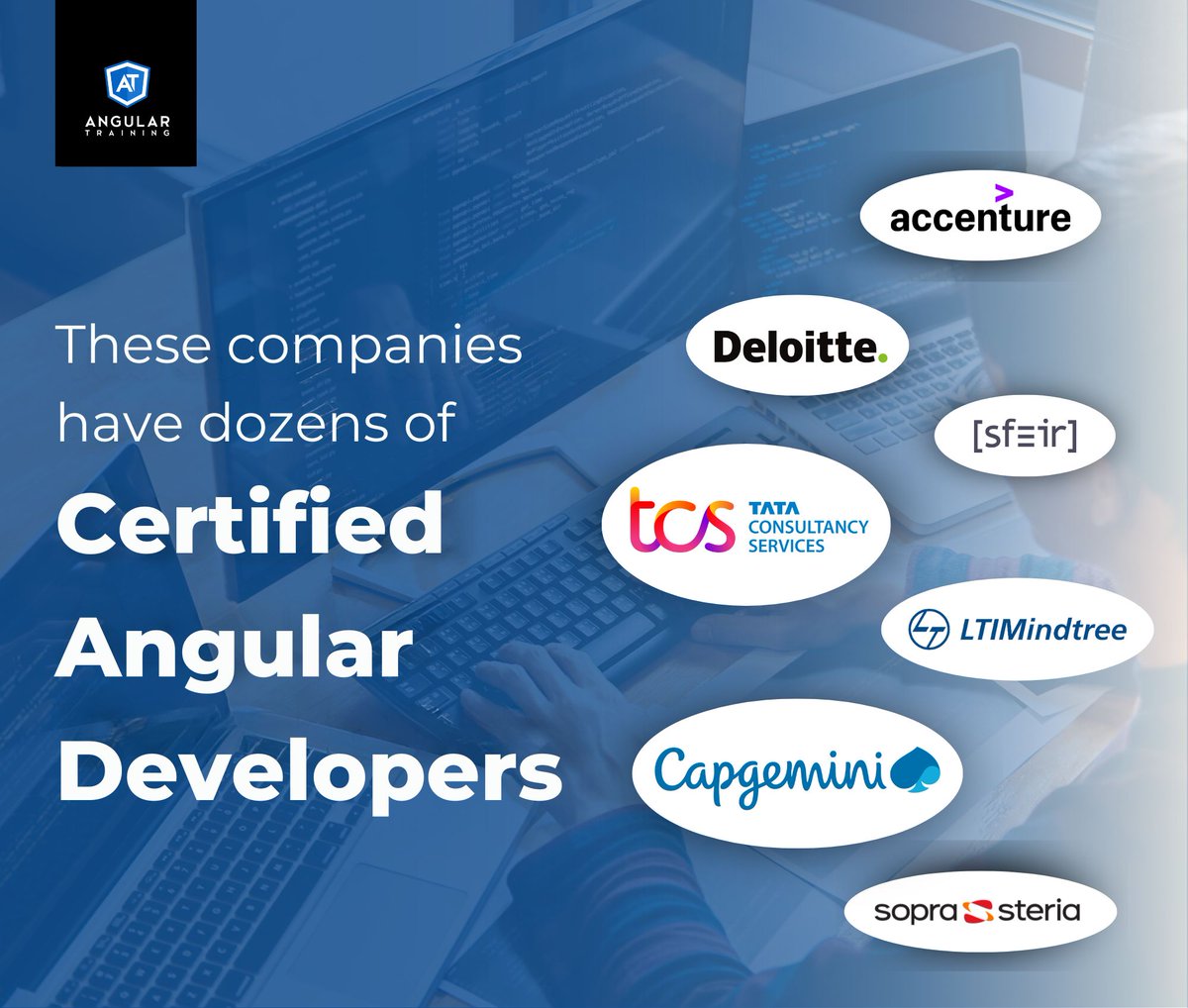 AlainChautard's tweet image. Many companies all around the world encourage their developers to take an Angular exam; here are some examples of some of the most prominent companies that have dozens (hundreds in some cases) of certified Angular developers #angular #certification #angularcertification