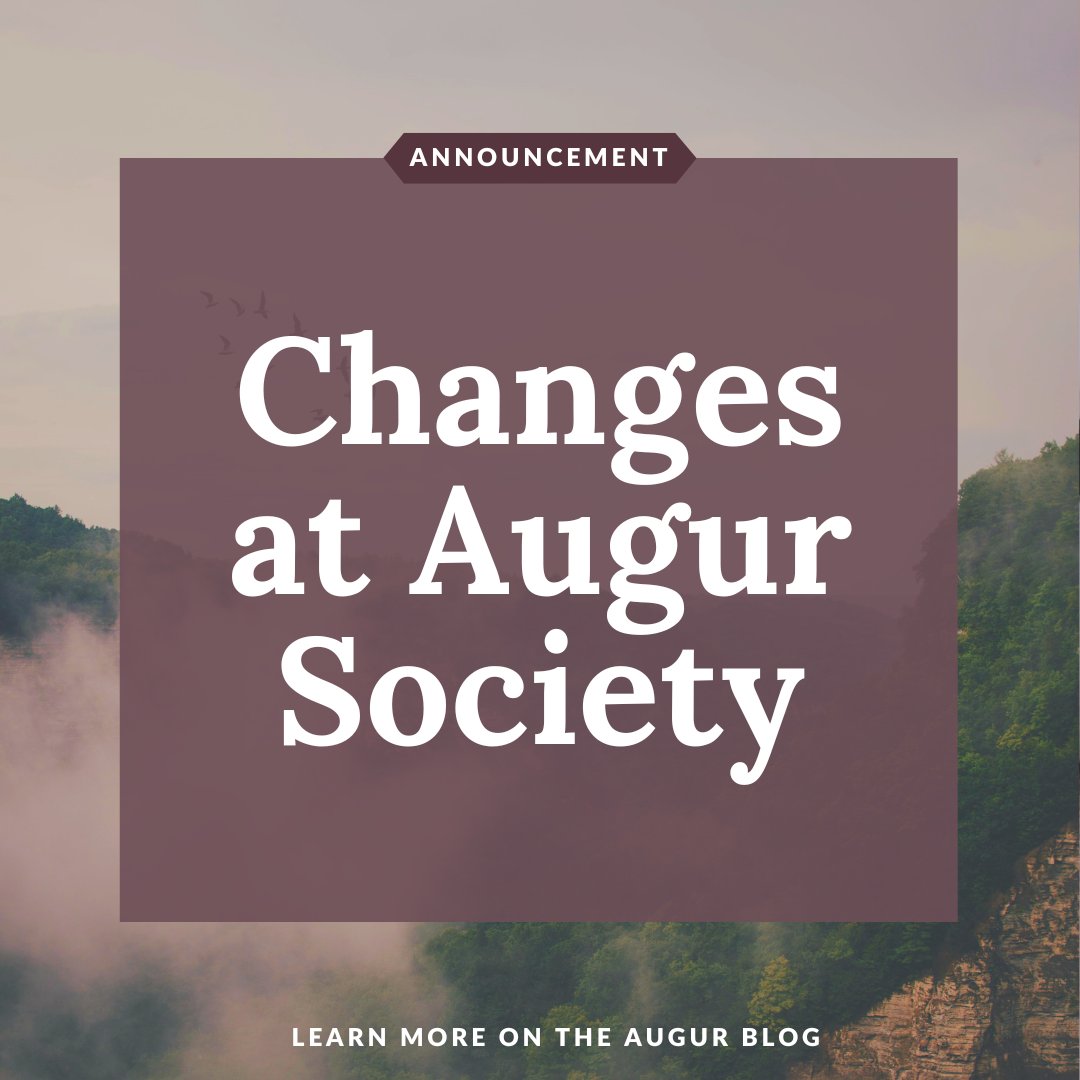 The only constant is change.

June 2024 marks our eighth anniversary as an organization.

We've had an amazing time...and we're ready to shake things up.

So we've re-organized our team &amp; set ambitious goals for the future.

Learn more on the blog: augurmag.com/augur-society-…