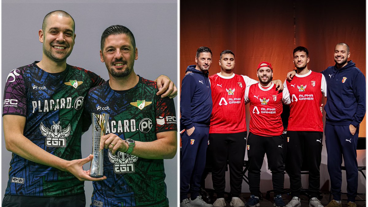 Num ecossistema com tantas mudanças como o de ESPORTS, completam hoje 𝟱 𝗔𝗡𝗢𝗦 lado a lado conosco:
 
🤵‍♂️Pedro Costa <a href="/ppcosta23/">Pedro Costa</a> 
🤵‍♂️João Aires <a href="/AriesPlss/">João Aires</a> 

Como o tempo passou depressa e como continuamos tão sólidos, juntos.. ⚽️ Que venham muitos mais! 

Obrigado 🙌 #BeEGN ⚡️