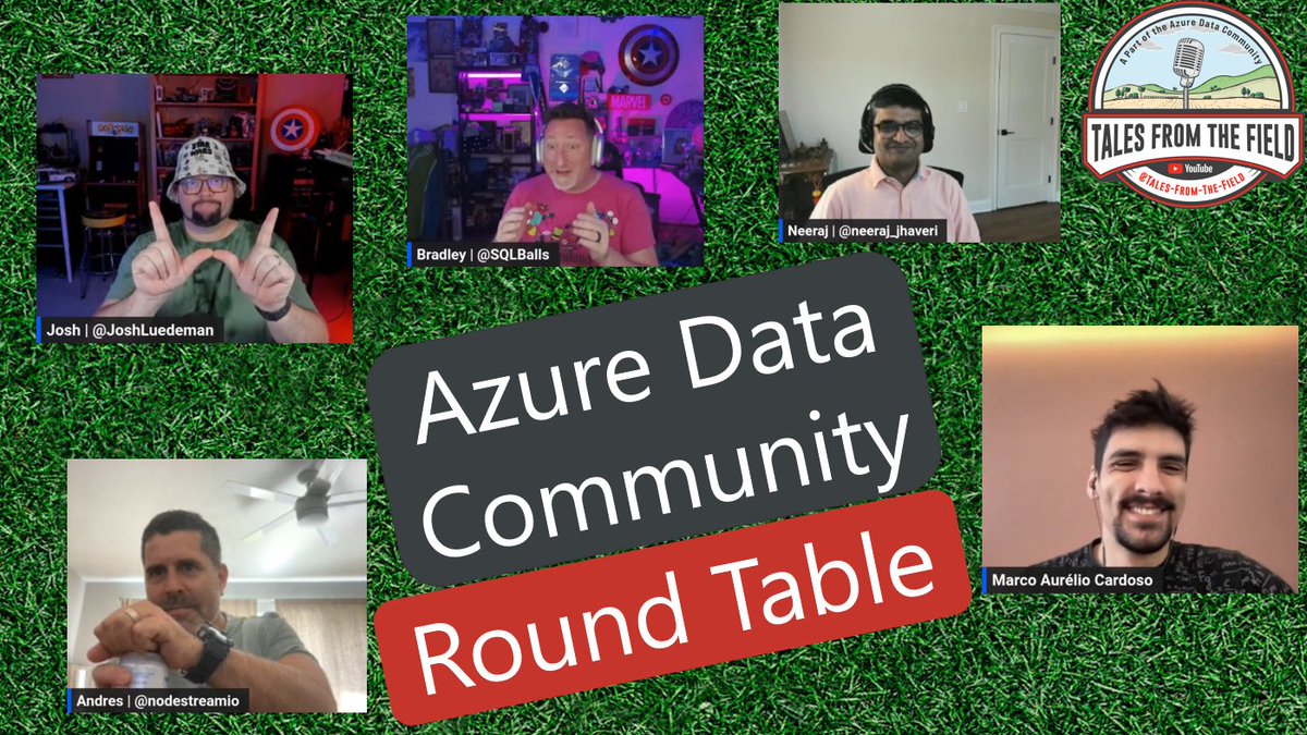 Tales From The Field (@talesftfield) on Twitter photo Tuesday Roundtable youtube.com/watch?v=0Wxf90…
Content by <a href="/GuyReginiano/">Guy Reginiano</a> @hellosqlkitty <a href="/fahdmirza/">Fahd Mirza</a> <a href="/estera_kot/">Estera Kot</a> <a href="/NADenyse/">Denyse Niwenshuti</a> <a href="/Ko_Ver/">Koen Verbeeck 🇺🇦 🌈</a> <a href="/nitya/">Nitya Narasimhan, PhD | 🦋</a> <a href="/phstrengholt/">Piethein Strengholt</a>
Like, Subscribe and follow us on our YouTube channel lnkd.in/eFz8E2fu
Let's Grow the Data Community!!! Tuesday Roundtable youtube.com/watch?v=0Wxf90…
Content by <a href="/GuyReginiano/">Guy Reginiano</a> @hellosqlkitty <a href="/fahdmirza/">Fahd Mirza</a> <a href="/estera_kot/">Estera Kot</a> <a href="/NADenyse/">Denyse Niwenshuti</a> <a href="/Ko_Ver/">Koen Verbeeck 🇺🇦 🌈</a> <a href="/nitya/">Nitya Narasimhan, PhD | 🦋</a> <a href="/phstrengholt/">Piethein Strengholt</a>
Like, Subscribe and follow us on our YouTube channel lnkd.in/eFz8E2fu
Let's Grow the Data Community!!!