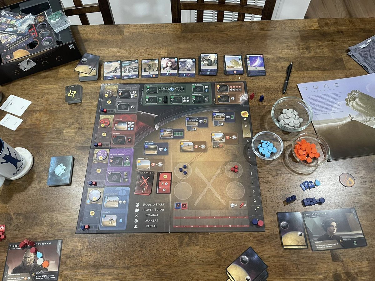 Are you obsessed with Dune? Then we super recommend picking up the game Dune: Imperium. Defeat rival factions and defend your house! 

#ttrpg #boardgames #dune