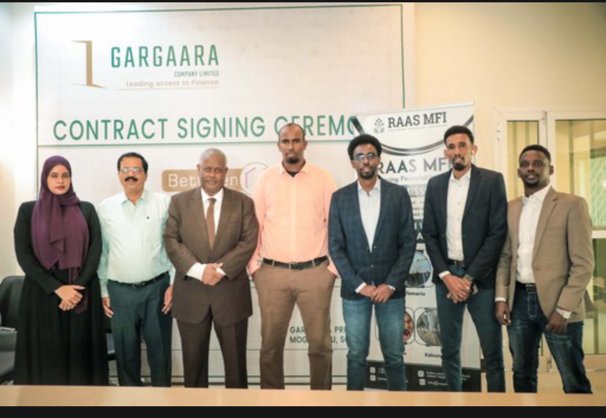 SomStar Media (@somstarmedia) on Twitter photo The <a href="/gargaara_/">Gargaara Finance</a> and the Raas Microfinance Institution have entered into an agreement. Under the terms of the agreement, Gargara will provide financing to Raas Microfinance after Raas has successfully completed a study to demonstrate its eligibility 1/3 The <a href="/gargaara_/">Gargaara Finance</a> and the Raas Microfinance Institution have entered into an agreement. Under the terms of the agreement, Gargara will provide financing to Raas Microfinance after Raas has successfully completed a study to demonstrate its eligibility 1/3