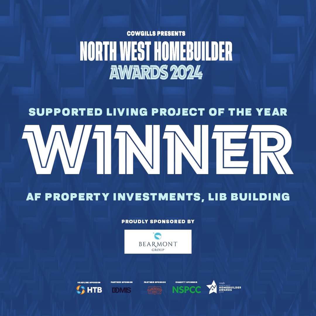 Our Supported Living Project of the Year award goes to AF Property Investments for their great work on the Lib Building! #NWHA2024