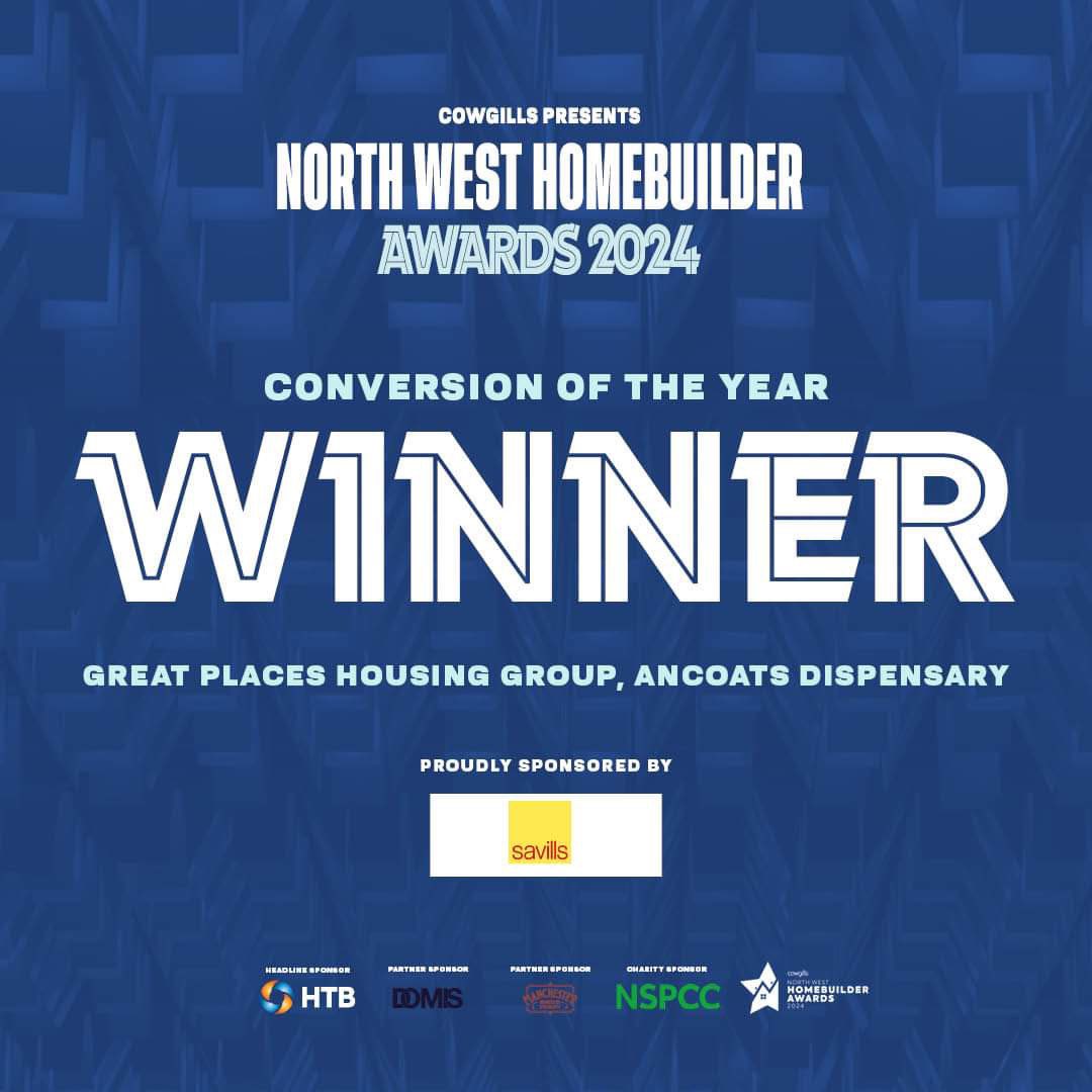 North West Homebuilder Awards (@nwhomebuilder) on Twitter photo And the winner of our Conversion of the Year award goes to <a href="/MyGreatPlace/">Great Places Housing Group</a> for the Ancoats Dispensary! 👏🏼👏🏾 #NWHA2024 And the winner of our Conversion of the Year award goes to <a href="/MyGreatPlace/">Great Places Housing Group</a> for the Ancoats Dispensary! 👏🏼👏🏾 #NWHA2024