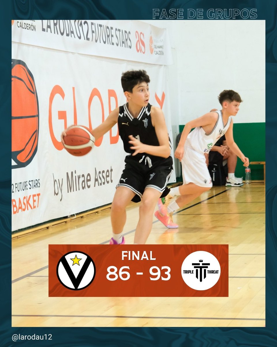 𝐅𝐈𝐍𝐀𝐋 𝐃𝐄𝐋 𝐏𝐀𝐑𝐓𝐈𝐃𝐎: 
@VirtusSegafredo 8️⃣6️⃣-9️⃣3️⃣ Triple Threat

#LaRodaU12W #cumbredetalentos💫