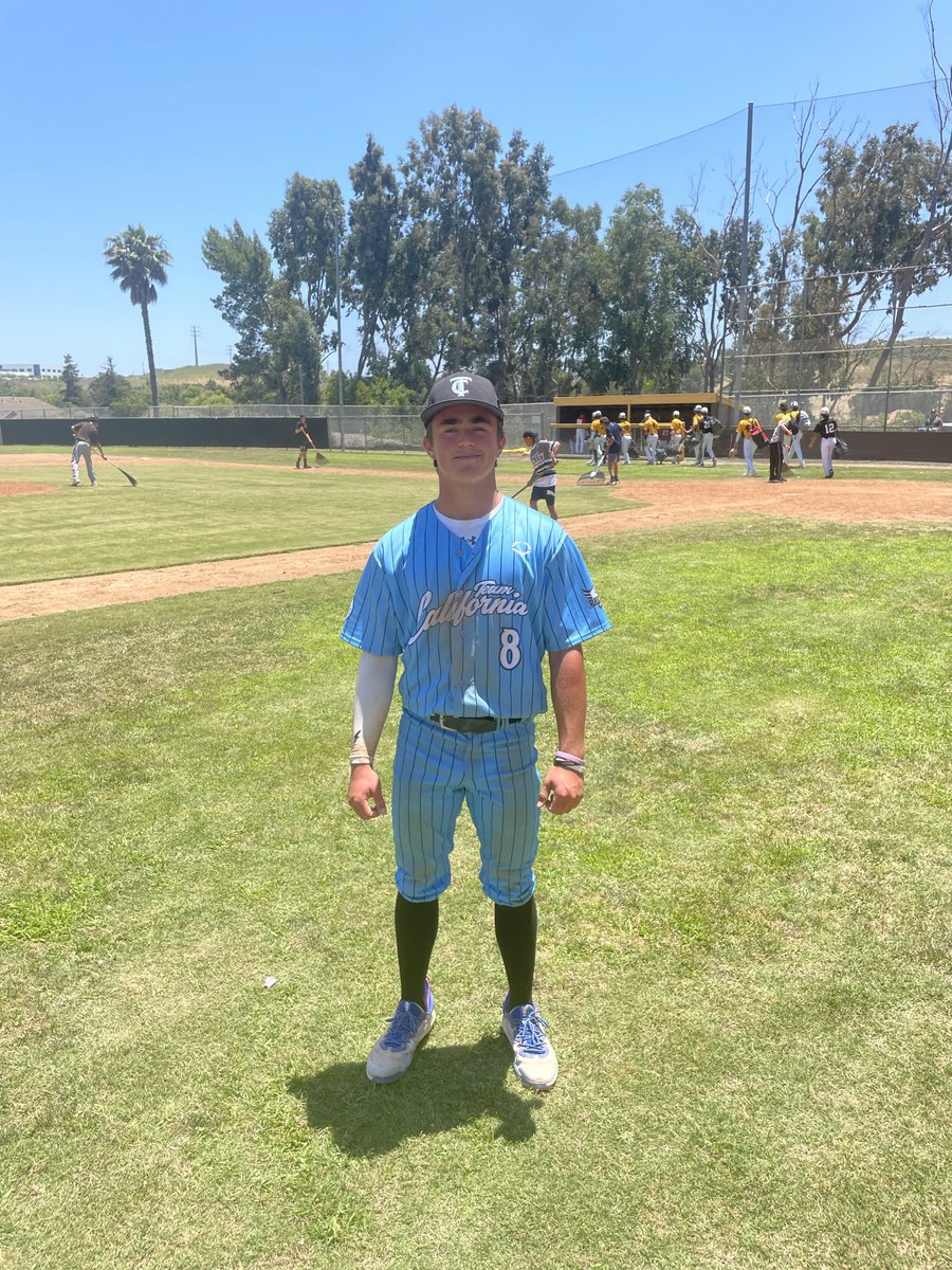 F: <a href="/TeamCALBaseball/">TEAM CAL</a> Orange County 5, SoCal Redbirds Team Adidas 16U 0
PoG: Luke Crespo 2-3, 2B, RBI