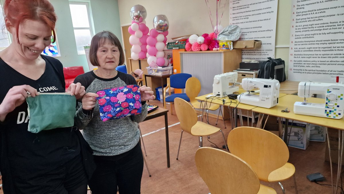 KennyUmeh's tweet photo. Today at the Wythenshawe Sustainable Sewing Classes, the learners were excited to do their first project - Pouch - using unwanted fabrics. #ClimateAction - #reducingtextilewaste #pouch. #reusereduce #skills #sewing @MCCWythenshawe https://t.co/KgF3WJdhfF