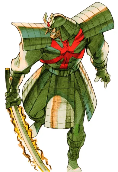 Rodolfucker's tweet photo. @marvelvscapcom Silver Samurai screen is not showing the correct image. It is supposed to be screen art as the rest of images. Not versus art. https://t.co/GwlJx5lfkP